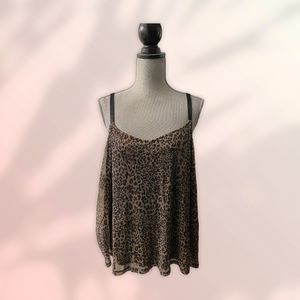Animal print tank